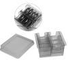 Haircutting Limit Comb Storage Box, Transparent Grey Plastic Hair Clipper Combs Accessories Holder view 3