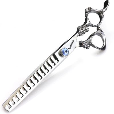 7 inch scissors / 19 cm black/gold/silver professional hairdressers trim hair and trim hair sharp high hardness stainless steel scissors set (7inch-D)