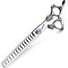 7 inch scissors / 19 cm black/gold/silver professional hairdressers trim hair and trim hair sharp high hardness stainless steel scissors set (7inch-D) view 1