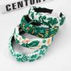 Ardorchid St. Patricks Day Headbands for Women Girls Teens Green Shamrock Leaf Hat Hairbands Non Slip Knotted Hair Accessories Elastic Hair Hoop Elastic Headwraps view 3
