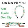 Ardorchid St. Patricks Day Headbands for Women Girls Teens Green Shamrock Leaf Hat Hairbands Non Slip Knotted Hair Accessories Elastic Hair Hoop Elastic Headwraps view 4