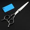 Professional Hair Cutting Shears, 6 Inch Professional Japan 440c 2 Tailed Cut Hair Scissors Cutting Barber Scissor Haircut Thinning Shears Hairdressing Scissors (Color : Set) view 2