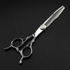 Professional Hair Cutting Shears, 6 Inch Professional Japan 440c 2 Tailed Cut Hair Scissors Cutting Barber Scissor Haircut Thinning Shears Hairdressing Scissors (Color : Set) view 3