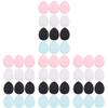LALAFINA 48pcs Small Makeup Powder Puff for Foundation Concealer Dual-use Finger Puff for Easy Application Beauty Tools for Skin Types view 1