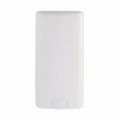 SGerste 15mL White Empty Deodorant Containers Refillable Oval Lip Balm Twist Up Tube with Lid Caps 10Pcs