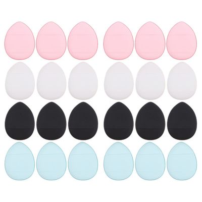 LALAFINA 24pcs Makeup Powder Puff Dual-use Moist and Dry Face Applicators for Foundation and Concealer Skin-friendly Beauty Tools