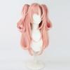 osseoca Nicole Demara Wig Pink Straight 80cm Double Ponytail Synthetic Hair Lifelike Party Natural Cosplay Wigs with Bangs (PNK) view 2
