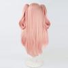 osseoca Nicole Demara Wig Pink Straight 80cm Double Ponytail Synthetic Hair Lifelike Party Natural Cosplay Wigs with Bangs (PNK) view 4
