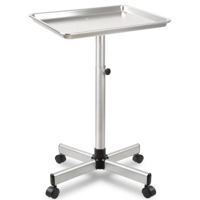 Salon Seor Salon Tray Cart,Instrument Tattoo Trolley Tray with Wheels Adjustable Height,Height Adjustble Hair Color Storage Tray Cart