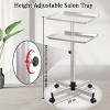 Salon Seor Salon Tray Cart,Instrument Tattoo Trolley Tray with Wheels Adjustable Height,Height Adjustble Hair Color Storage Tray Cart view 3