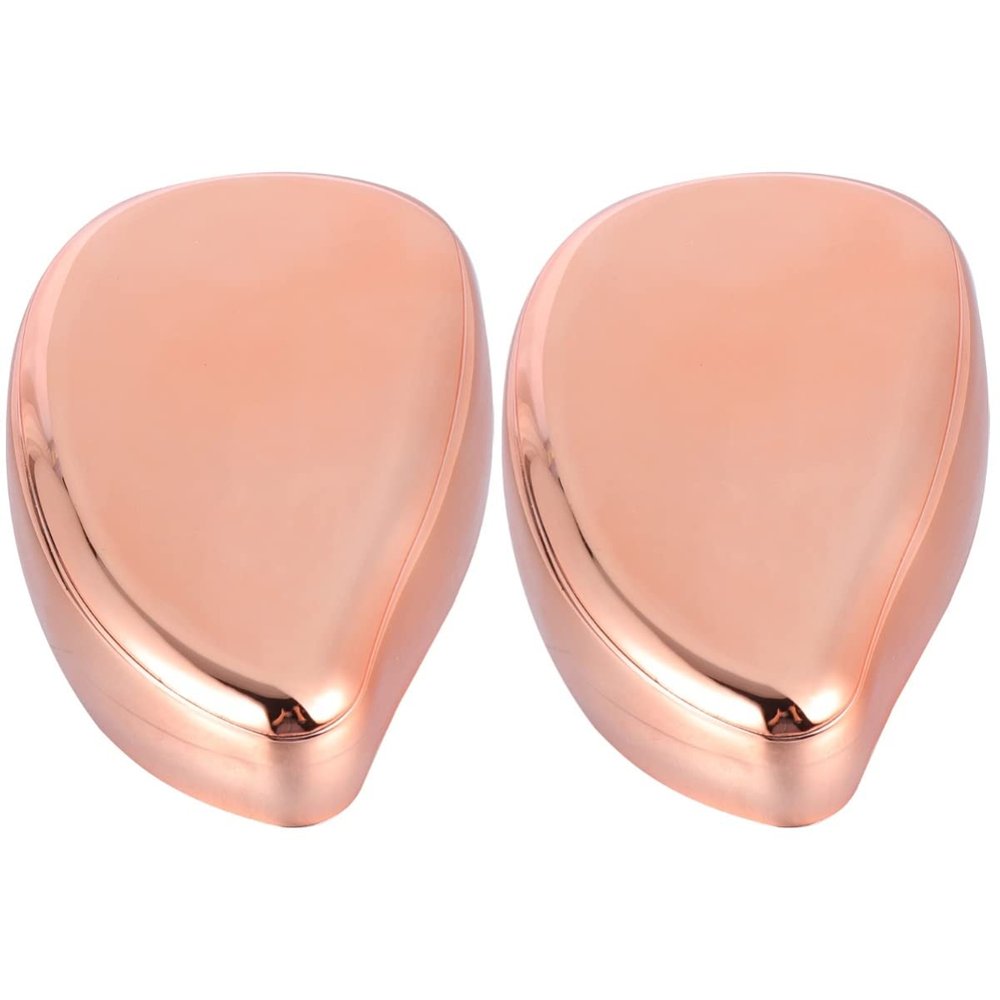 Healifty 2pcs Nano-Glass Foot File for Dead Skin Removal Exfoliator Tool for Pedicure and Easy to Clean for Home and Golden Finish