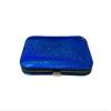 Blue Metallic Glitter 6 Pc Manicure Set in Padded Case view 1