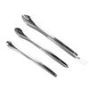 3pcs Mini Spatula for Cosmetics Stainless Steel Makeup Spatula Reusable Applicator Beauty Scoops for Cosmetics view 1