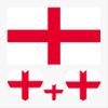10 Sheets England Flag 2022 World Cup Temporary Face Tattoos Stickers40 Pcs Football National Flag Removable Fake Tattoos, For Men Kids Women (England) view 1