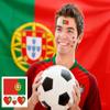 10 Sheets Portugal Flag 2022 World Cup Temporary Face Tattoos Stickers40 Pcs Football National Flag Removable Fake Tattoos, For Men Kids Women (Portugal) view 2