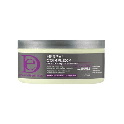 Design Essentials Herbal Complex 4 Hair & Scalp Treatment, Alleviate Dry Scalp and Promote Growth, 5 Fl Oz.