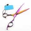 Hair Cutting Shears, 7 Inch Professional Japan 440c Steel Purple Plum Hair Scissors Hair Cutting Barber Haircut Shears Hairdressing Scissors (Color : Color) view 2