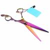 Hair Cutting Shears, 7 Inch Professional Japan 440c Steel Purple Plum Hair Scissors Hair Cutting Barber Haircut Shears Hairdressing Scissors (Color : Color) view 3