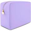 DANCOUR Large Makeup Bag Nylon Toiletry Cosmetic Pouch Travel Organizer Makeup Case Purple Makeup Bag for Women Cosmetic Travel Bag view 1