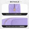 DANCOUR Large Makeup Bag Nylon Toiletry Cosmetic Pouch Travel Organizer Makeup Case Purple Makeup Bag for Women Cosmetic Travel Bag view 4