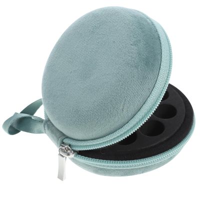 Beaupretty Essential Oil Bottle Storage Bag 10 Slots Velvet Organizer Portable Travel Case for 1-2Ml Bottles Compact Protective Carrying Pouch for Aromatherapy and Beauty Oils