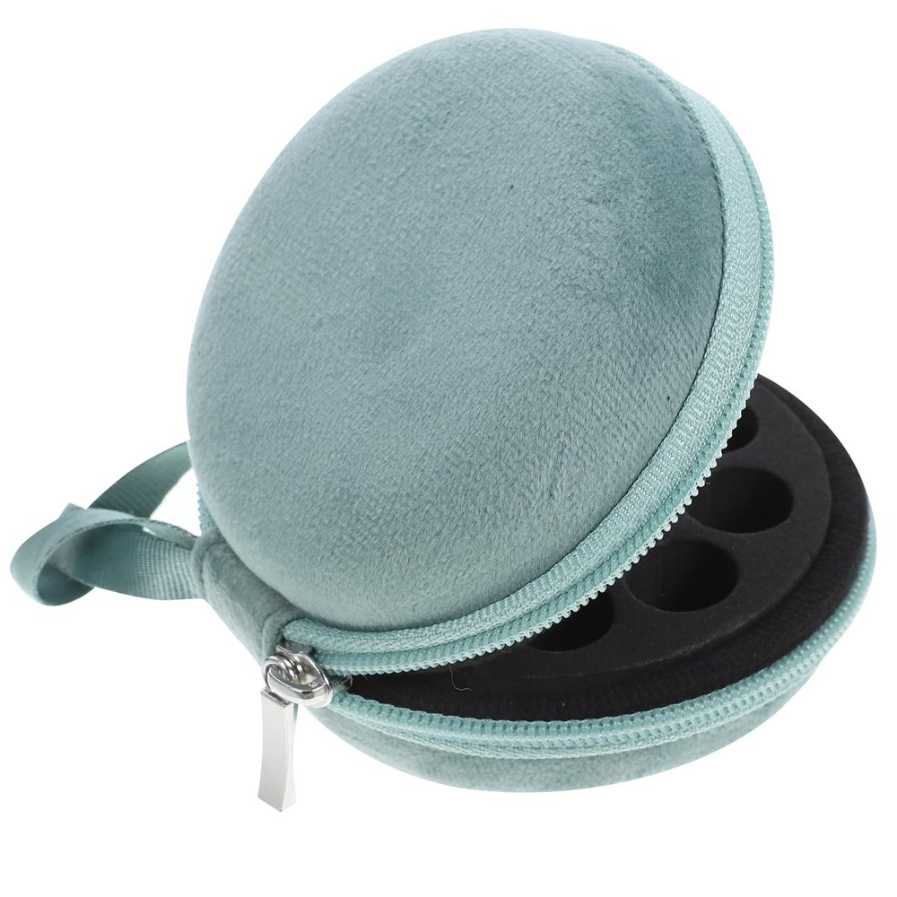 Beaupretty Essential Oil Bottle Storage Bag 10 Slots Velvet Organizer Portable Travel Case for 1-2Ml Bottles Compact Protective Carrying Pouch for Aromatherapy and Beauty Oils