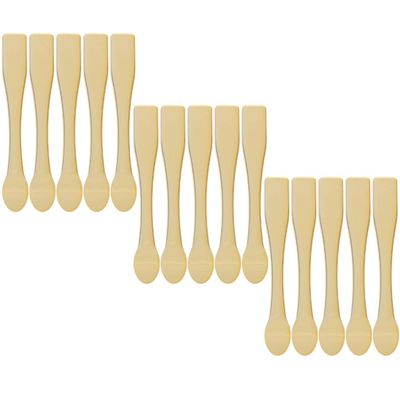 minkissy 15pcs Multi-function Cosmetic Spoons for Cream Sampling Abs Makeup Tool for Mixing and Applying Skin Care Products for Home and Salon Use