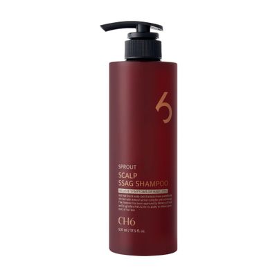 CH6 Ssag Shampoo Hair Regrowth and Thinning Recover Condition Strengthen Root Antioxydant Scalp Care Dandruff Natural Sprout