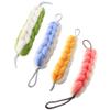 Beavorty 4pcs Dual Color Exfoliating Back Scrubber for and Bath Shower Strip Gentle Body Cleanser for Smooth Skin and Circulation Lemon view 1