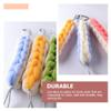 Beavorty 4pcs Dual Color Exfoliating Back Scrubber for and Bath Shower Strip Gentle Body Cleanser for Smooth Skin and Circulation Lemon view 3