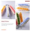 Beavorty 4pcs Dual Color Exfoliating Back Scrubber for and Bath Shower Strip Gentle Body Cleanser for Smooth Skin and Circulation Lemon view 4