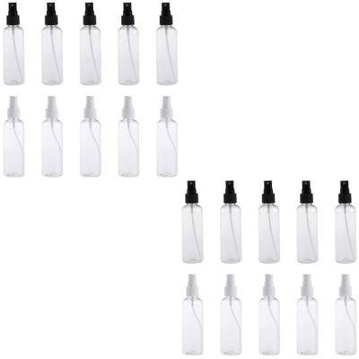 Zerodeko 20pcs Plastic Spray Bottles Refillable Mist Containers for Travel Portable Makeup and Cleaning Use Random Spray Nozzle Lightweight and Compact Design