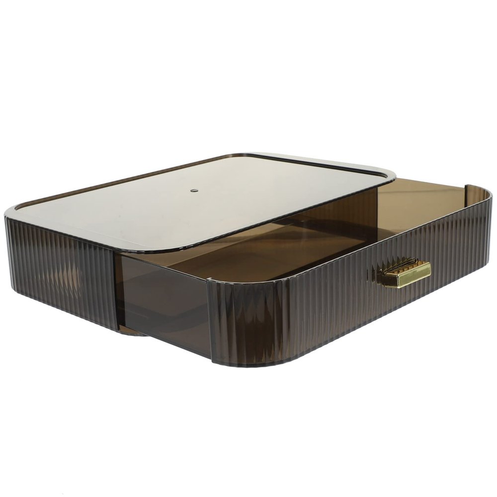 DECHOUS Cosmetic Organizer Countertop Drawer Type Makeup Storage Box Sturdy Plastic Tidy up Your Space