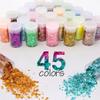 45 Holographic Chunky Sequins & Fine Powder Glitter Mix, Iridescent Glitter Flakes for Face, Body, Eye, Nail Art & Resin Epoxy view 2