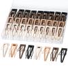 Dingion 60 Pieces Double Grip Hair Clips Metal Snap Hair Clips Grip Women Barrettes Accessories with Plastic Box for Women Girls Making Salon view 1