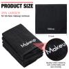 Chumia 72 Pcs Makeup Remover Cloths 13 x 13 Inch Makeup Towel Face Washcloths with Embroidery Black Reusable Washcloths Soft Cleansing Face Towel for Women view 2