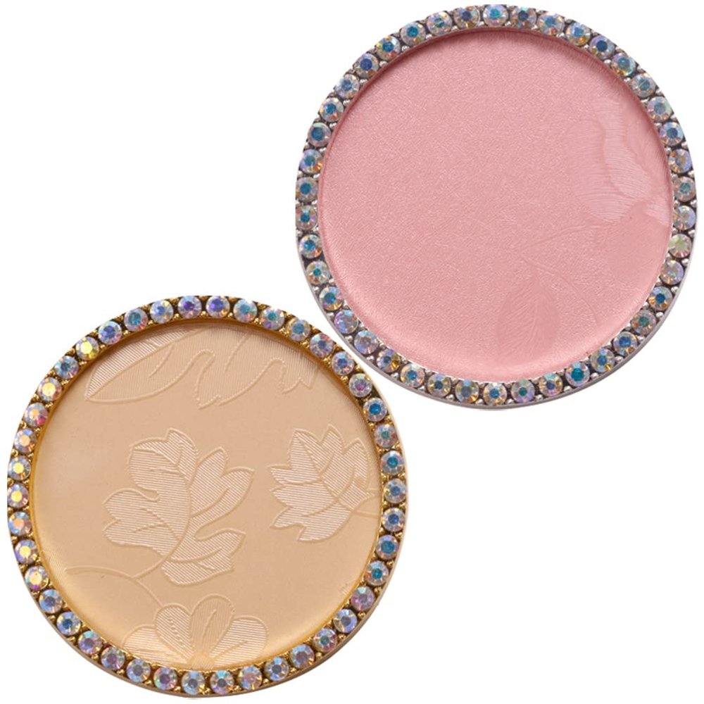2pcs Resin Nail Art Display Board with Rhinestones for Pigments