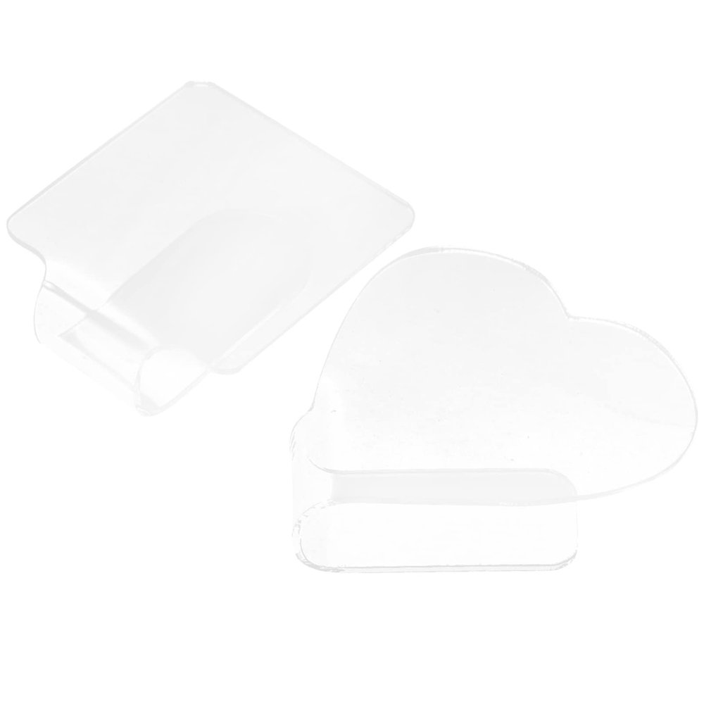 Beavorty 2pcs Nail Art Mixing Trays Handheld Palette for Makeup and Manicure Display Lightweight and Portable Cosmetic Tool for Creating Custom Shades