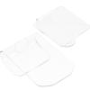 Beavorty 2pcs Nail Art Mixing Trays Professional Handheld Cosmetic Palette for Makeup and Nail Polish Blending Transparent Design for Custom view 1