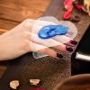 Beavorty 2pcs Nail Mixing Palette Transparent Handheld Manicure Display Trays for Custom Color Mixing Professional Makeup and Nail Art for Watercolor and Pigment Use view 2