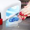 Beavorty 2pcs Nail Mixing Palette Transparent Handheld Manicure Display Trays for Custom Color Mixing Professional Makeup and Nail Art for Watercolor and Pigment Use view 4