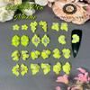 3D Acrylic Flower Nail Art Charms Handmade by Acrylic Powder - 15 colors, 24pcs Flowers Nail Rhinestones Kit 3D Crystal Nail Pearls Flat Design Acrylic Nail Art for Women Girls (Neol) view 1