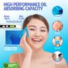 Blue Oil Wipes - Portable Face Blotting Sheets - Japanese High Performance Technology - Grain Free Softer Oil Pads - 50 Sheets view 3