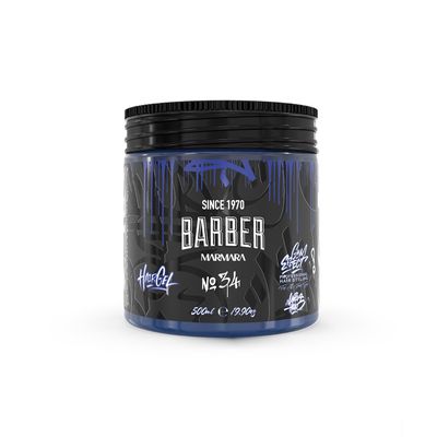 barber marmara No 34 Hair Styling Gel for Men Strong Hold, Long-Lasting Volume, No Residue, Style Wet Or Dry Masculine Fresh Barber Quality Finish 16.9 fl oz