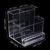 Noverlife 10 Holes Mini Nail Drill Machine & Bits Storage Box, Transparent Nail Drill Grinding Bit Organizer, Plastic Nail Drill Tool Displayer Holder Case (Not Included Nail Drill Machine & Bit) view 2