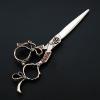 Hair Cutting Shears, 6 Inch Upscale Japan 440c Retro Gem Hair Scissors Hairdressing Scissor Cutting Barber Haircut Thinning Shears Cut Scissors (Size : Set with bag) view 2