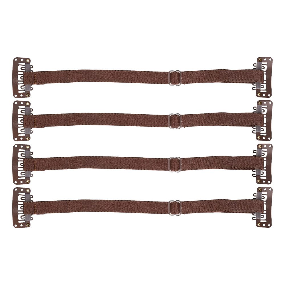 4Pcs Facelift Bands with Clips, Adjustable Elastic Instant Face Band, Invisible Hairpin Face Stretching Lifting Strap, Face Slimming Band, Wrinkles Remove Belt for Face
