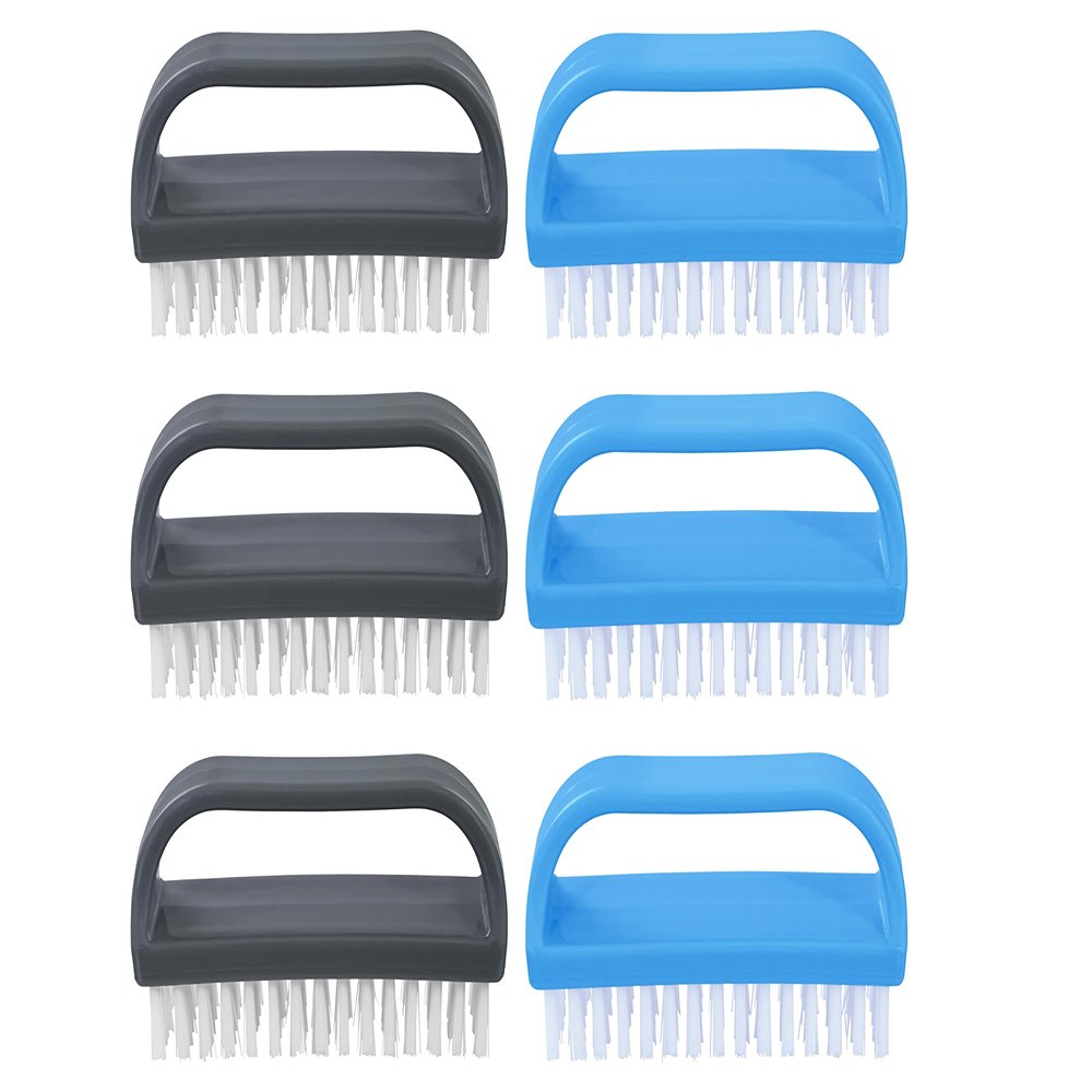 Nail Brush for Cleaning Fingernails, Nail Scrubber Brush, Toe Foot Hands Fingernail Brush Cleaner- Small Scrub Brush- All-Purpose Stiff Cleaning Brush for Home, Kitchen, Work, 6 pack - Superio