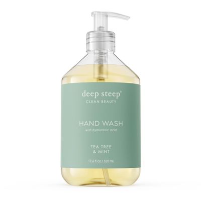 Deep Steep Liquid Hand Wash | 17.6 Ounces (Tea Tree Mint)