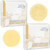 Luxiny Pina Colada Shampoo and Conditioner Bar Set - Sulfate-Free Shampoo Bar (60g) & Deep Conditioner Bar (50g) for Normal to Dry Hair, Made in USA view 1